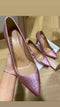 PINK TAŞLI PEMBE STILETTO